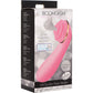 Bloomgasm Passion Petals 10X Air-Stim Silicone Rose Clitoral Stimulator With Insertable Vibrator - Pink