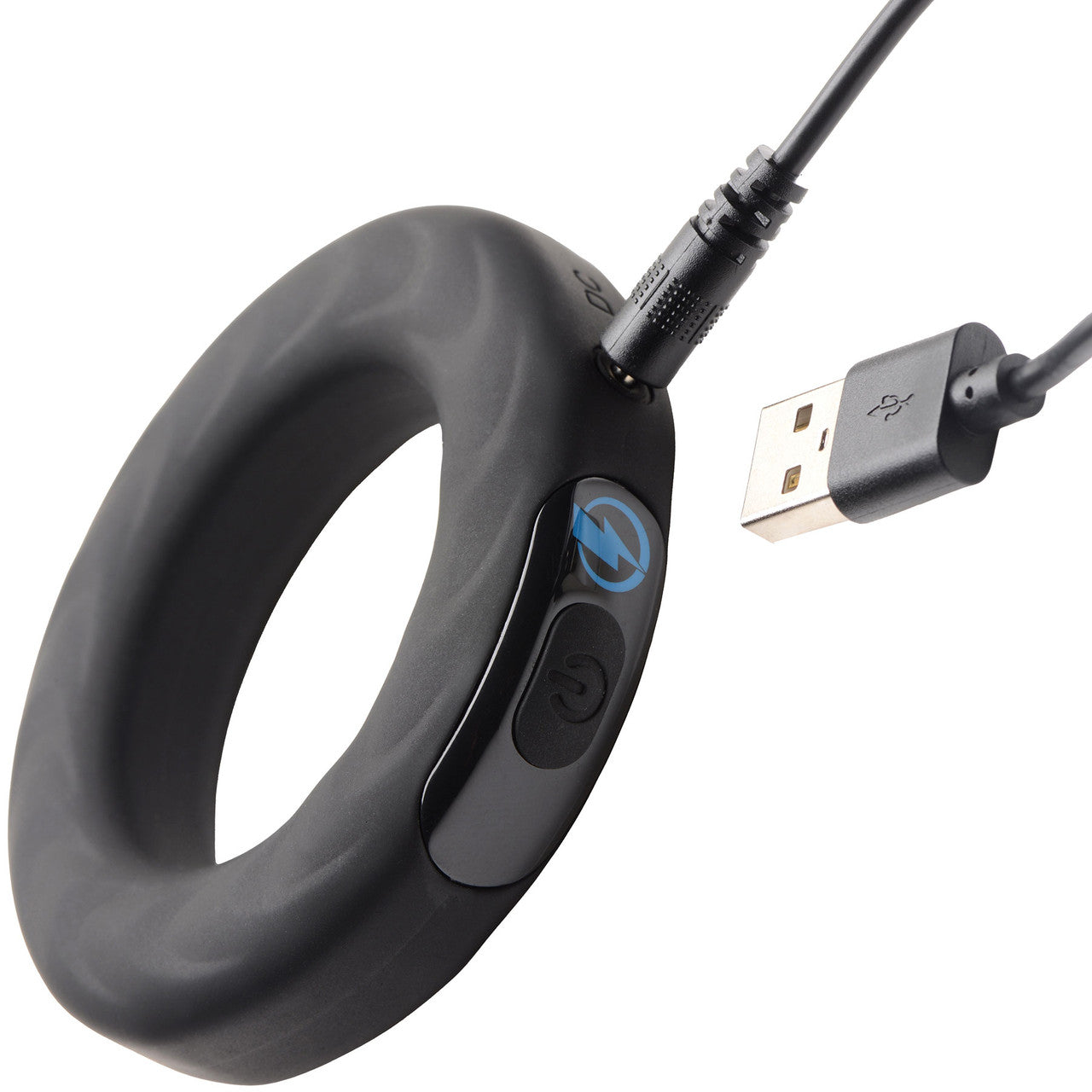 Zeus Electrosex E-Stim Pro Vibrating Silicone Cock Ring with Remote 50 mm