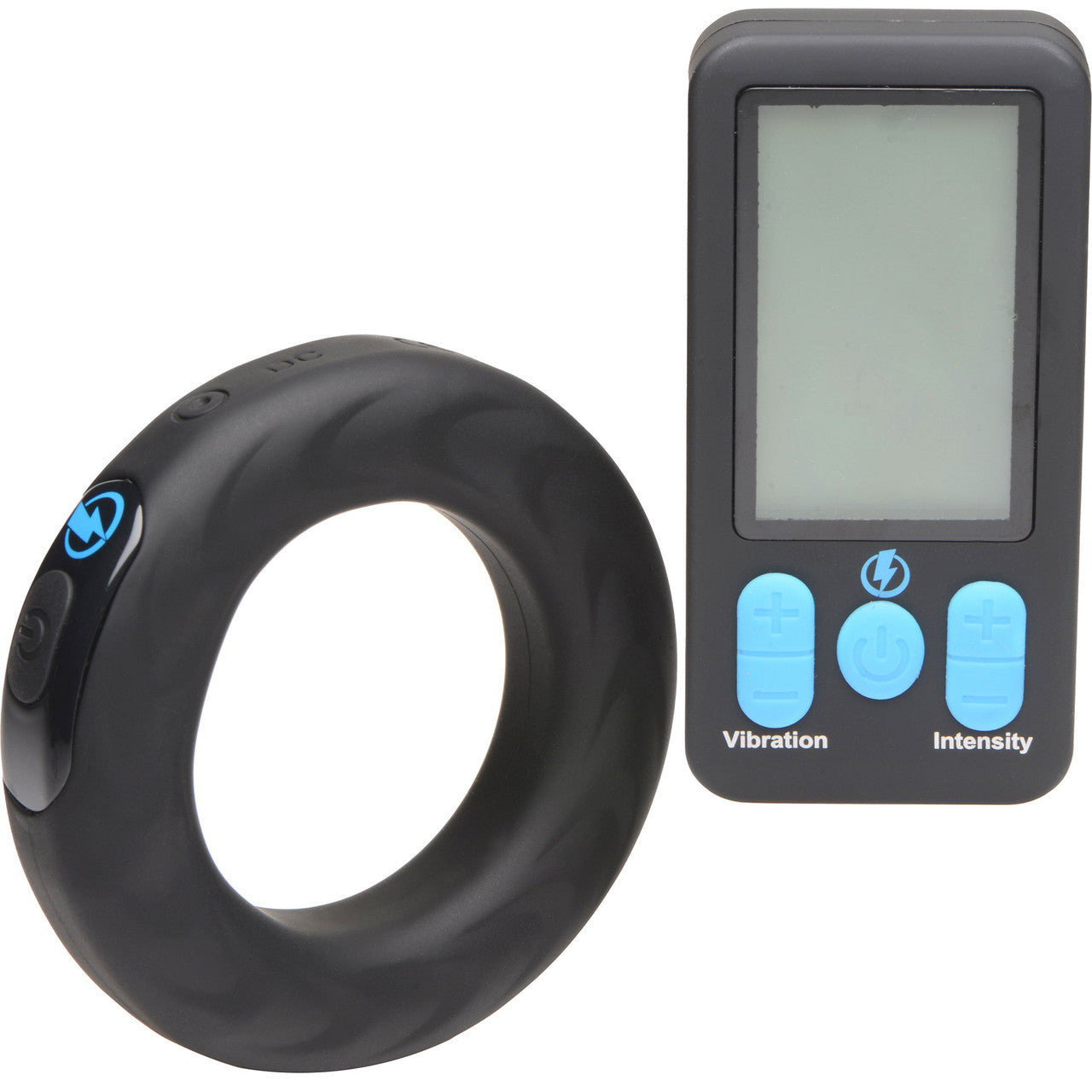 Zeus Electrosex E-Stim Pro Vibrating Silicone Cock Ring with Remote 50 mm