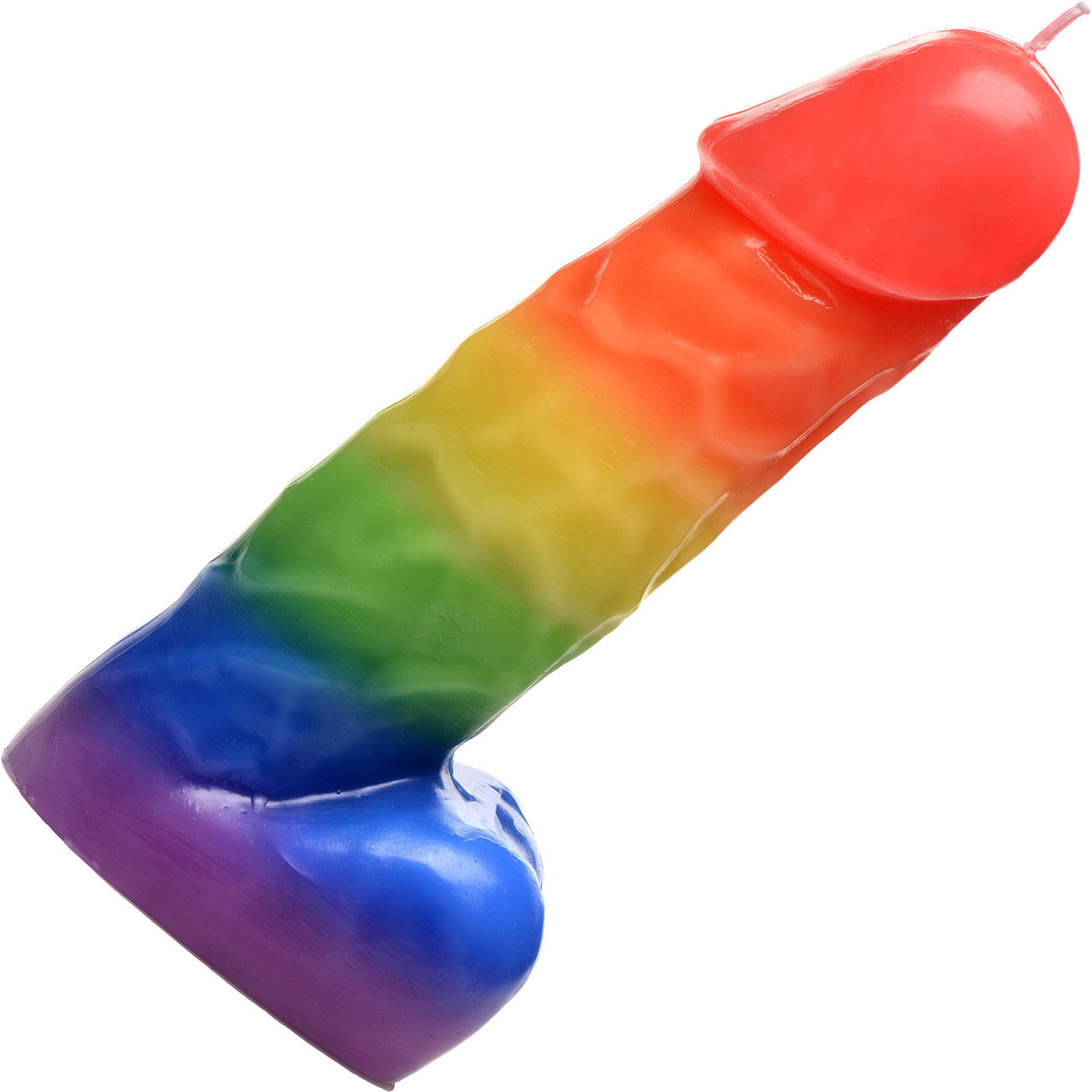 Master Series Pride Pecker Rainbow Dick Drip Candle