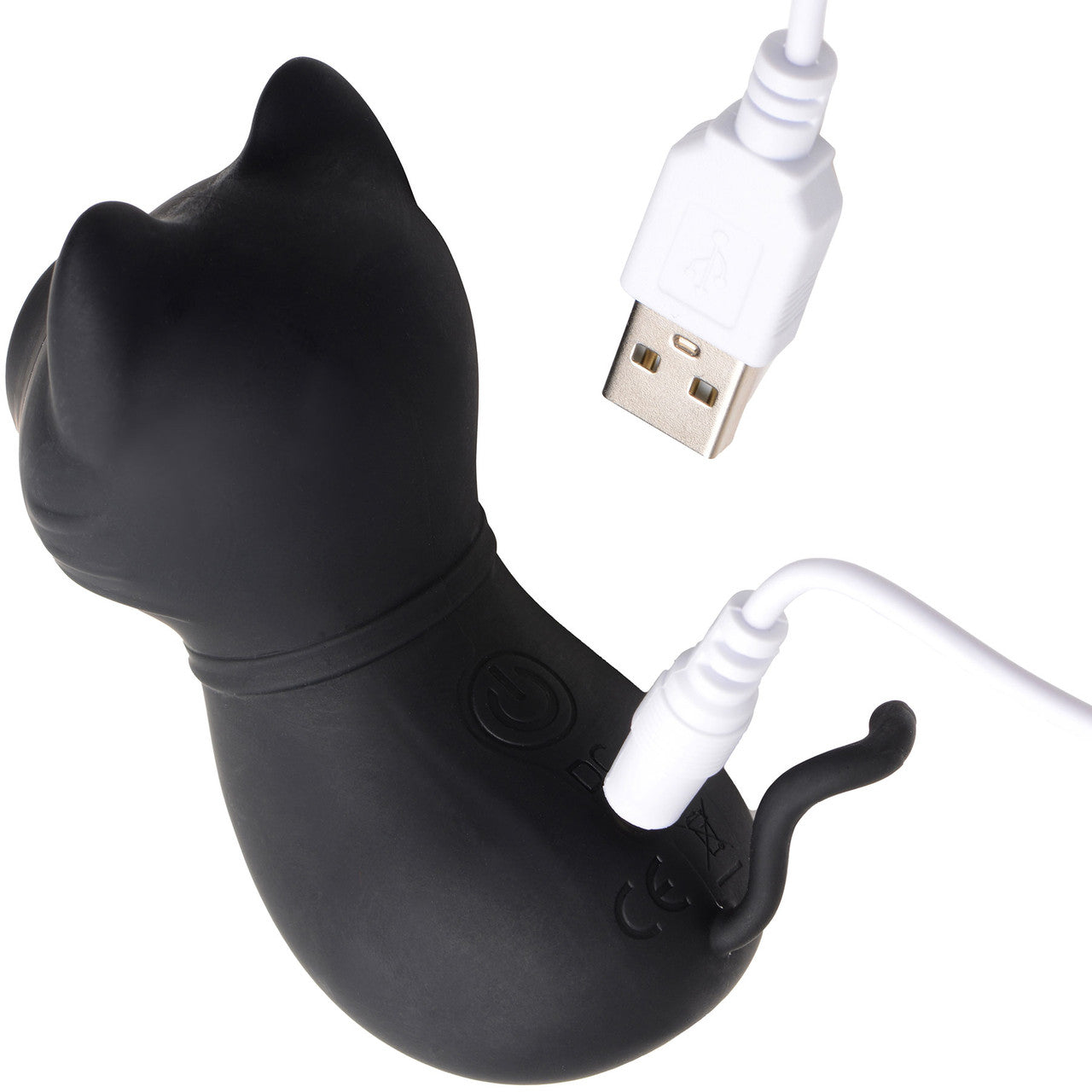 Shegasm Sucky Kitty Silicone Rechargeable Clitoral Pressure Wave Stimulator - Black