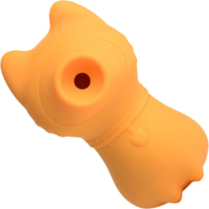 Shegasm Sucky Kitty Silicone Rechargeable Clitoral Pressure Wave Stimulator - Orange