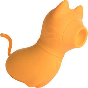 Shegasm Sucky Kitty Silicone Rechargeable Clitoral Pressure Wave Stimulator - Orange