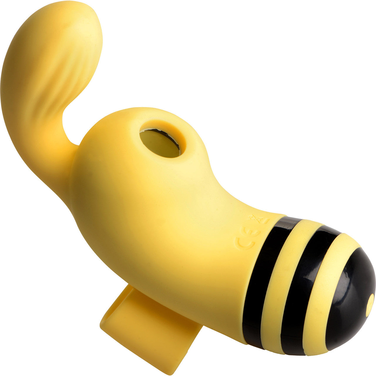 Shegasm Sucky Bee Rechargeable Silicone Clitoral Stimulating Finger Vibrator With Suction