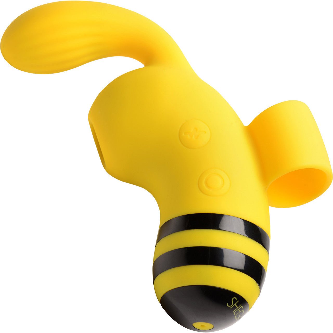 Shegasm Sucky Bee Rechargeable Silicone Clitoral Stimulating Finger Vibrator With Suction