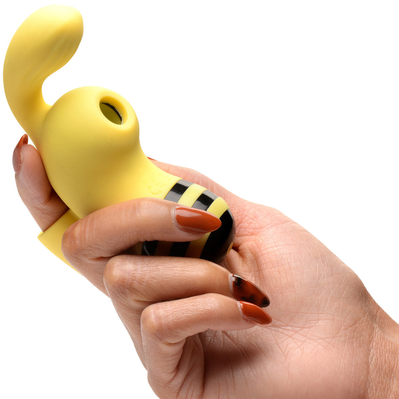 Shegasm Sucky Bee Rechargeable Silicone Clitoral Stimulating Finger Vibrator With Suction