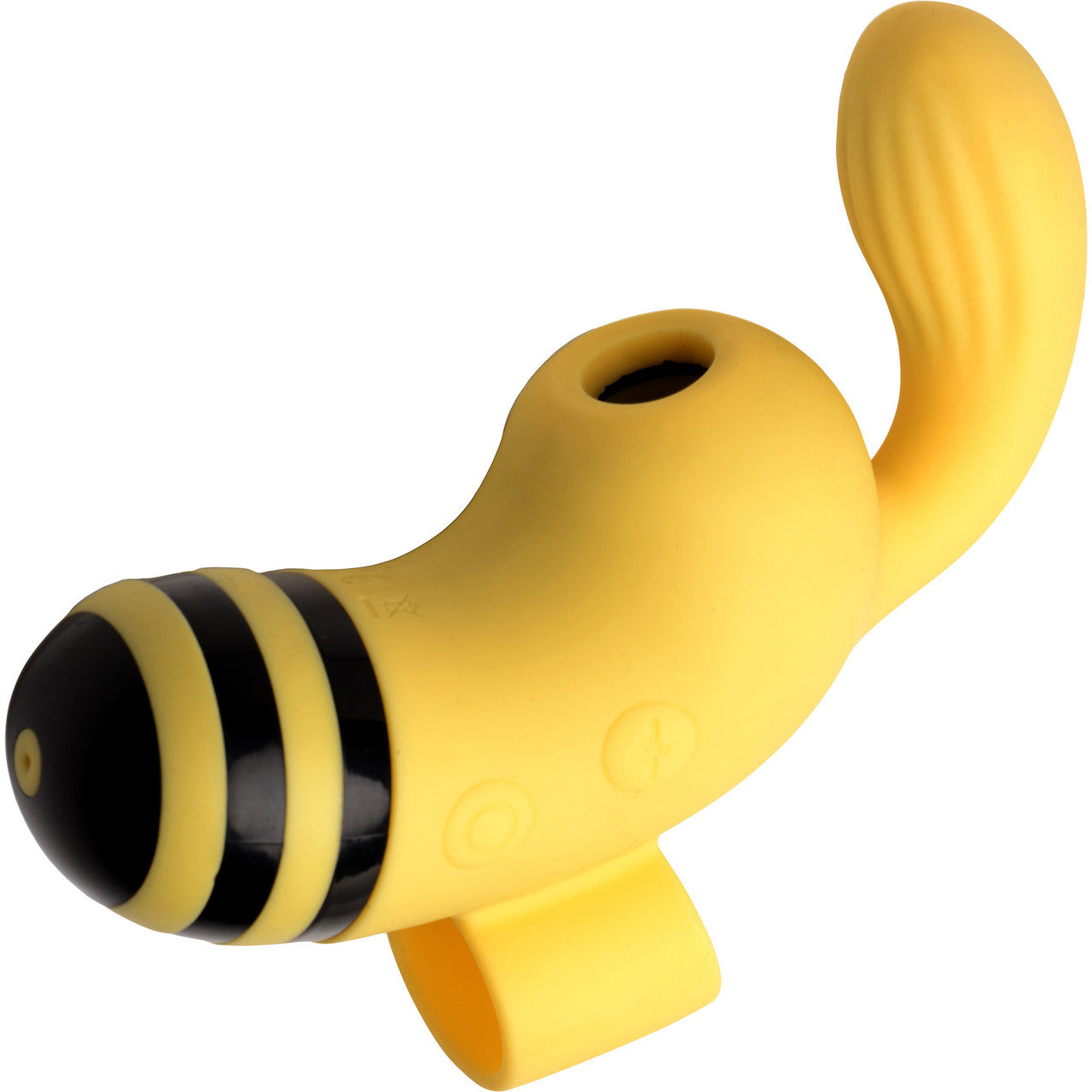 Shegasm Sucky Bee Rechargeable Silicone Clitoral Stimulating Finger Vibrator With Suction