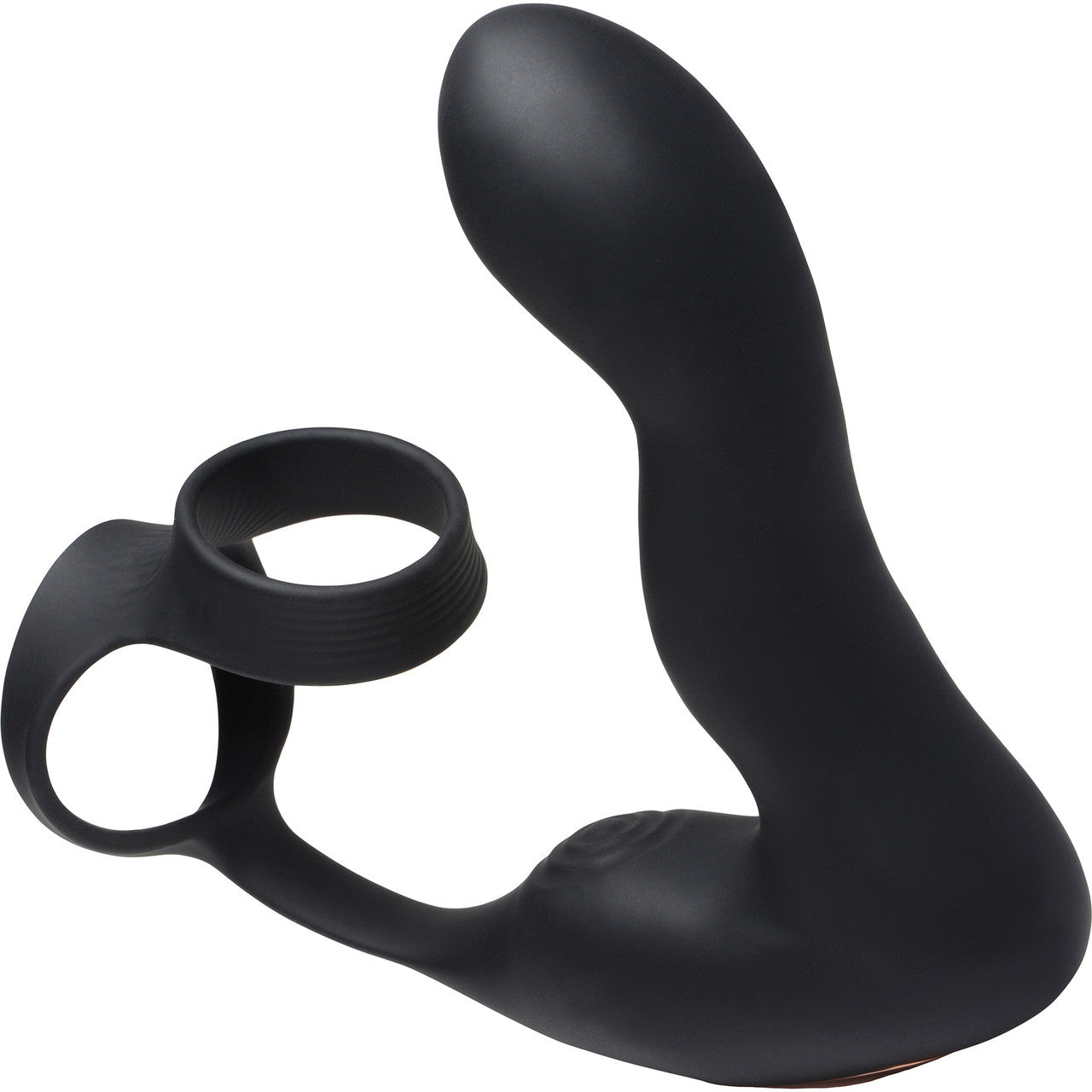 Swell 10X Inflatable Rechargeable Silicone Vibrating Prostate Plug With Cock & Ball Ring & Remote - Black