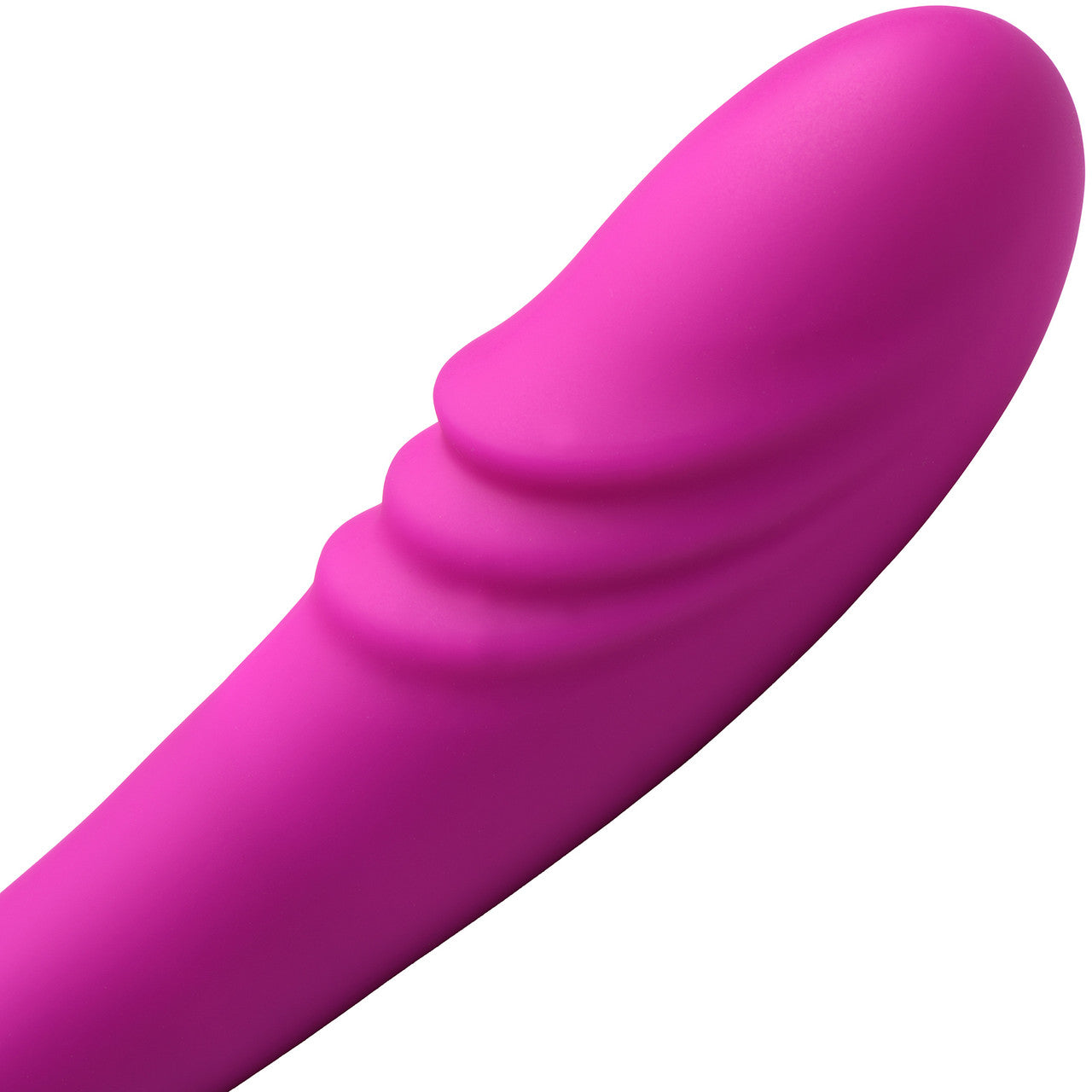 Inmi 7X Double Team Rechargeable Silicone Double Vibrating Dildo With Remote - Purple