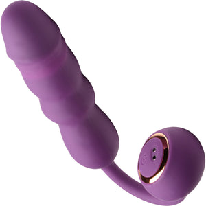 INMI Thrust Thumper Rechargeable Silicone Thrusting Vibrator With Remote - Purple