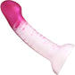 Strap U G-Swirl G-Spot 6.9" Silicone Suction Cup Dildo - Pink & White