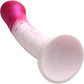 Strap U G-Swirl G-Spot 6.9" Silicone Suction Cup Dildo - Pink & White