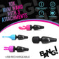 BANG! 10X Rechargeable Mini Wand With 3 Silicone Attachments