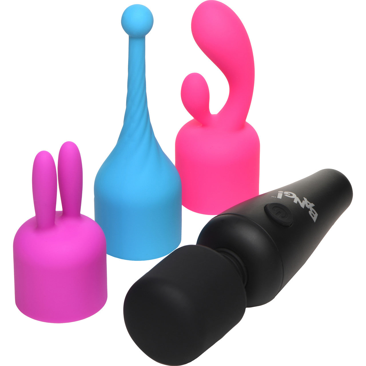 BANG! 10X Rechargeable Mini Wand With 3 Silicone Attachments