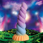 Mystique Unicorn Curvy Bumpy 8.3" Silicone Suction Cup Dildo By Creature Cocks