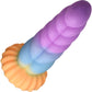 Mystique Unicorn Curvy Bumpy 8.3" Silicone Suction Cup Dildo By Creature Cocks