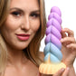 Mystique Unicorn Curvy Bumpy 8.3" Silicone Suction Cup Dildo By Creature Cocks