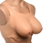 Master Series Perky Pair D-Cup Wearable Silicone Breasts - Vanilla