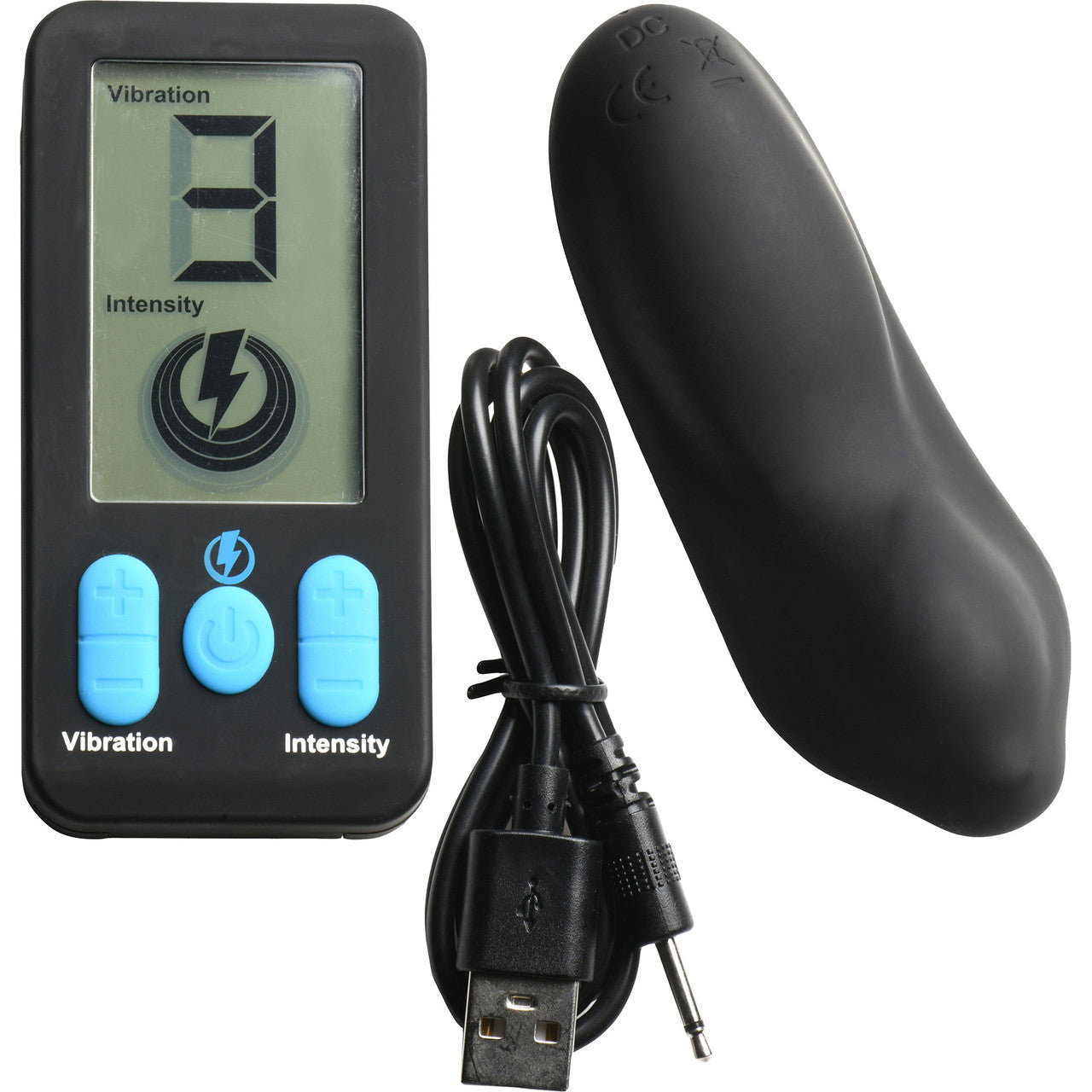 Zeus E-Stim Pro Rechargeable Waterproof Silicone Panty Vibe With Remote