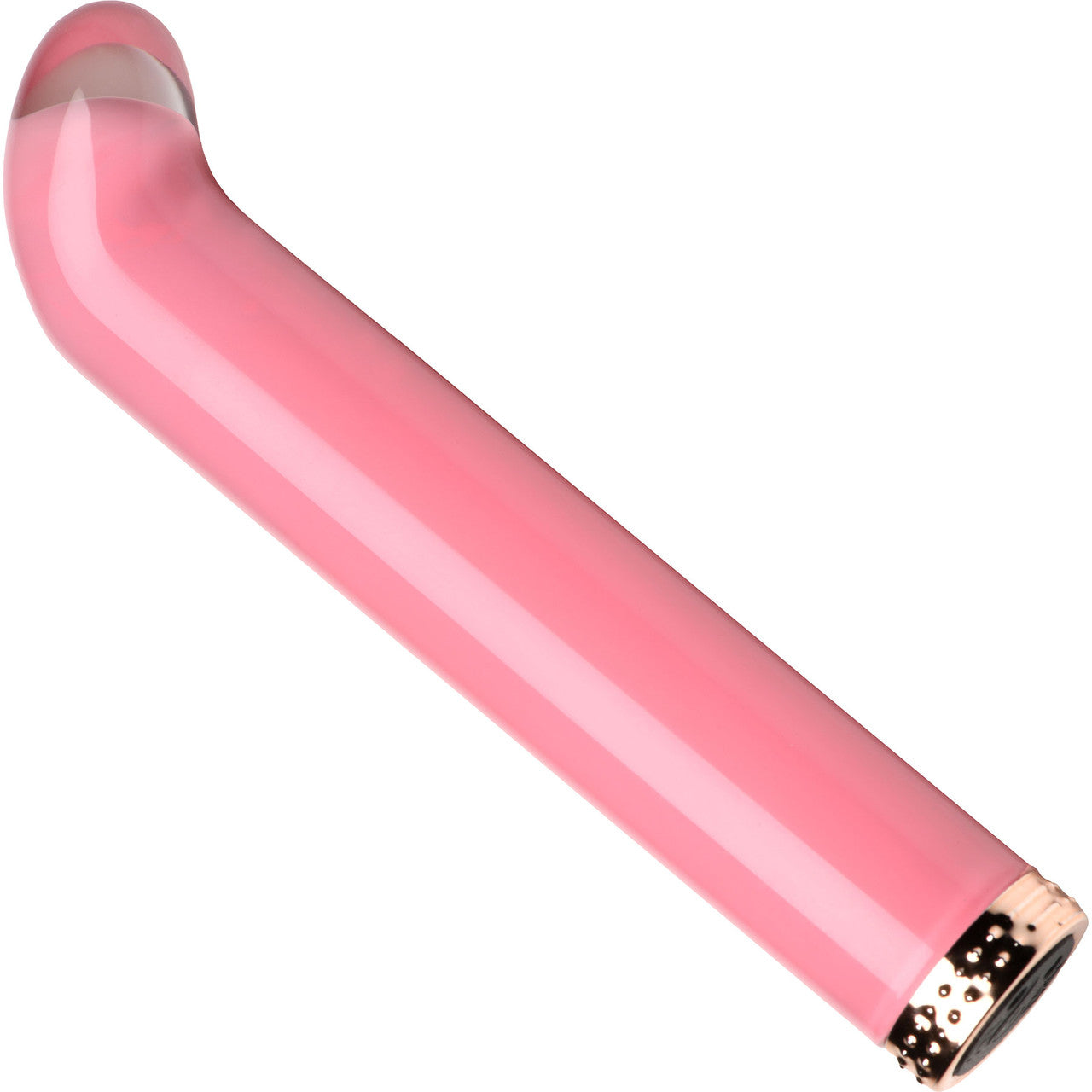 Prisms Vibra-Glass 10X Rechargeable Mini G-Spot Glass Vibrator - Pink