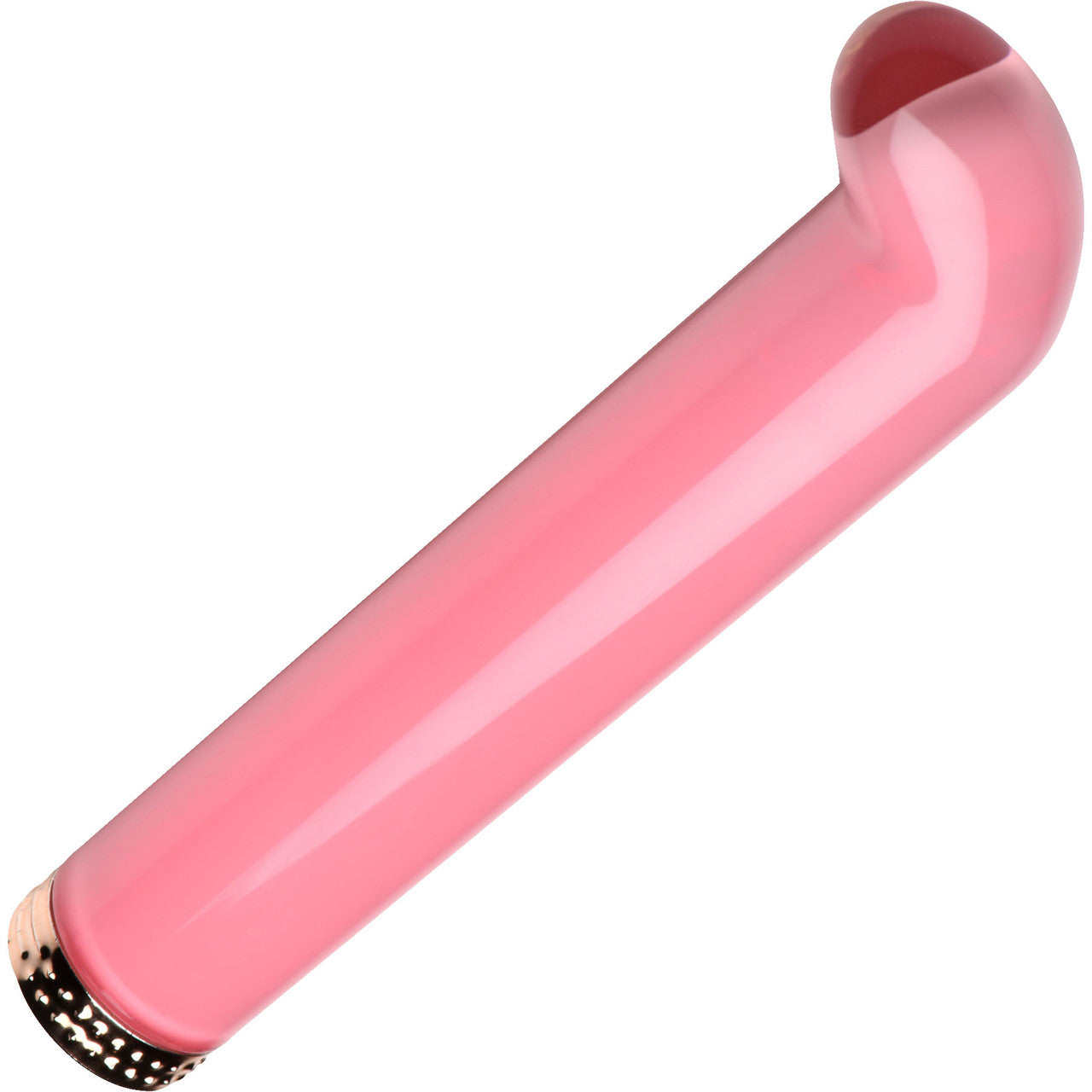 Prisms Vibra-Glass 10X Rechargeable Mini G-Spot Glass Vibrator - Pink