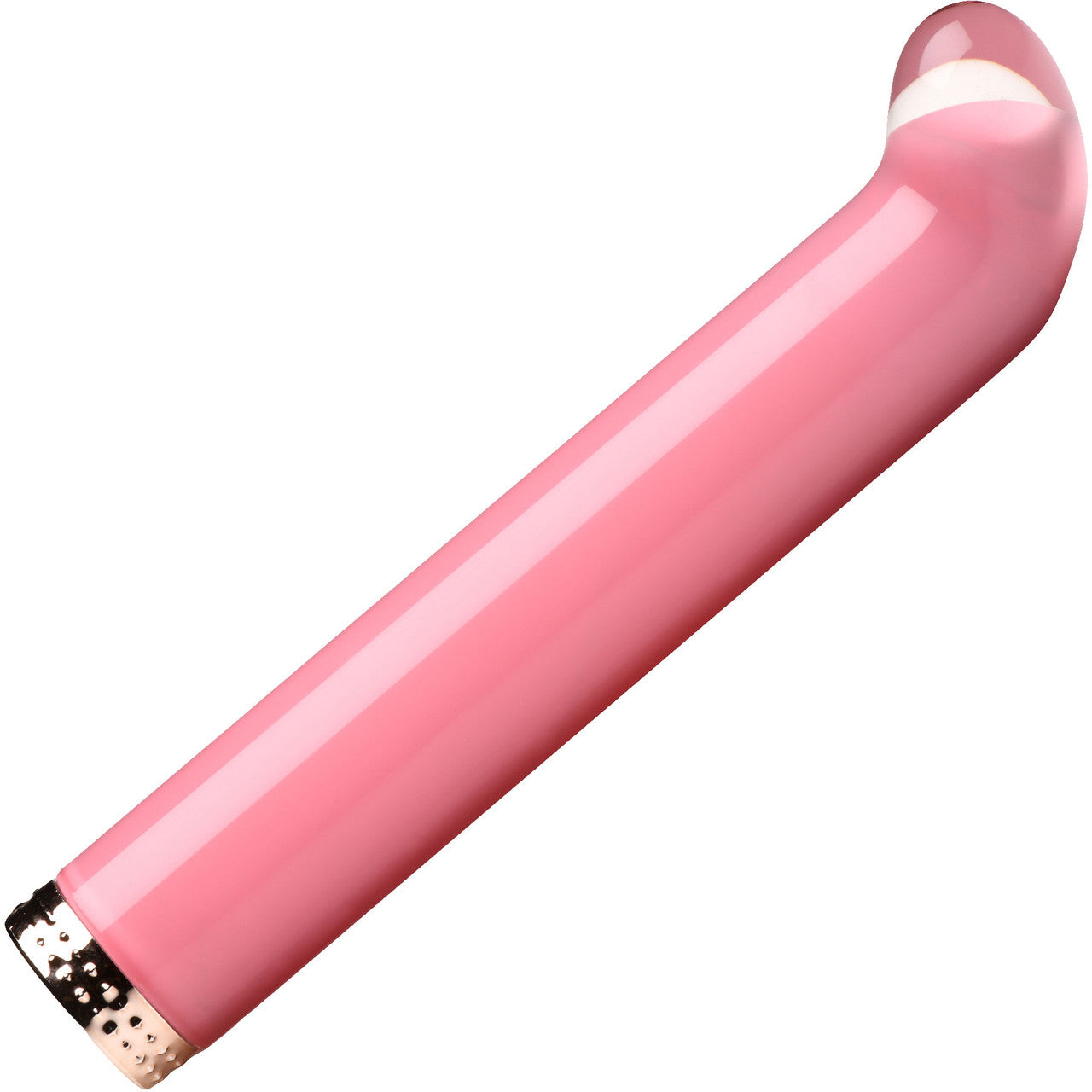 Prisms Vibra-Glass 10X Rechargeable Mini G-Spot Glass Vibrator - Pink