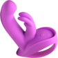 INMI 10X Come Hither Rocker Rechargeable Silicone Rabbit Vibrator With Handle - Purple