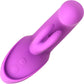 INMI 10X Come Hither Rocker Rechargeable Silicone Rabbit Vibrator With Handle - Purple