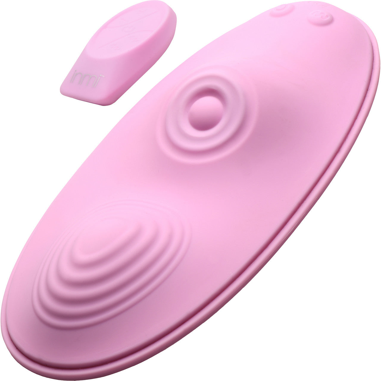 Inmi The Pulse 28X Pulsing & Vibrating Silicone Waterproof Rechargeable Grinder With Remote - Pink