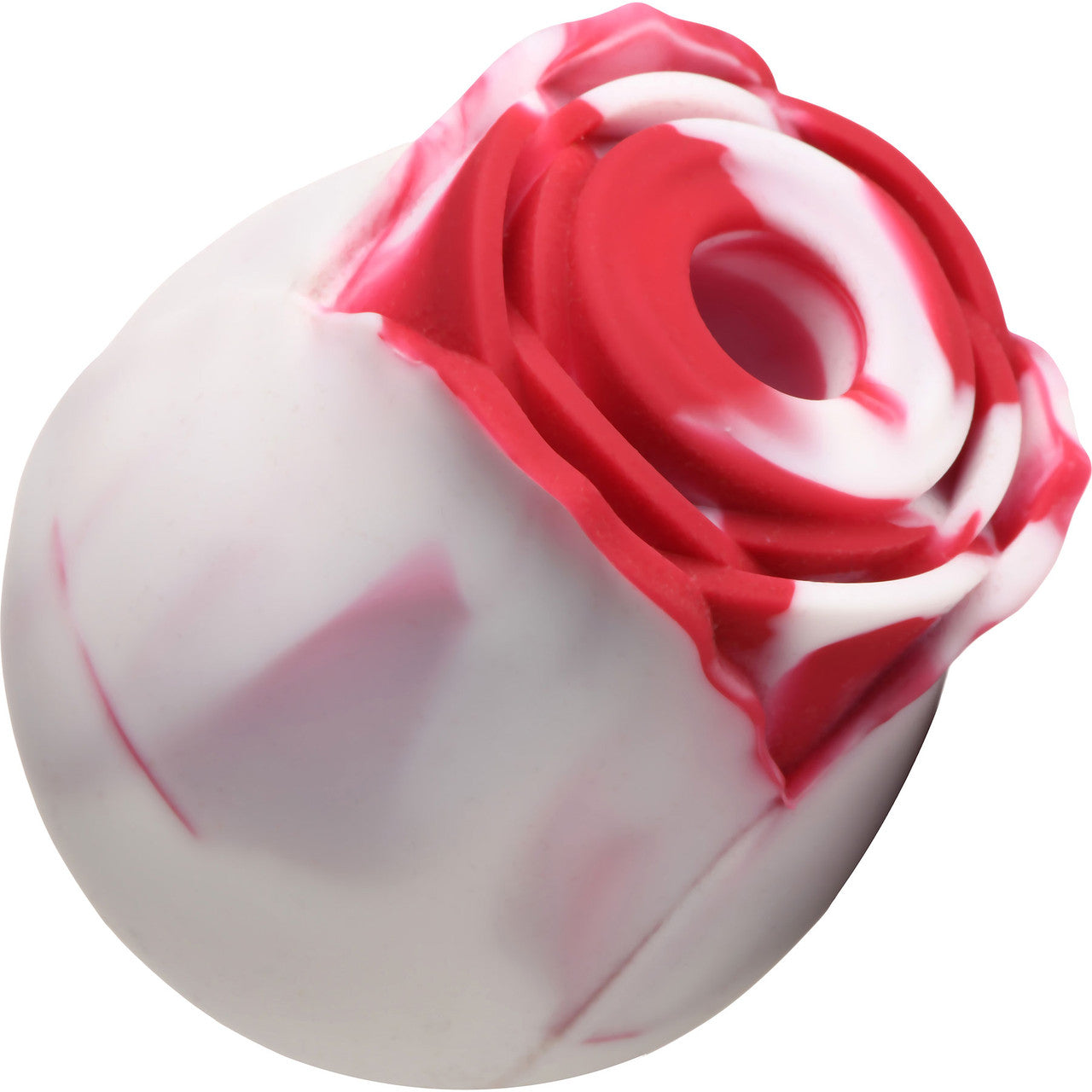 Bloomgasm The Rose Pressure Wave Stimulator Lover's Gift Box - Red With White Swirls