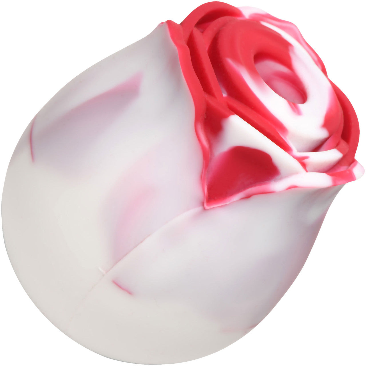 Bloomgasm The Rose Pressure Wave Stimulator Lover's Gift Box - Red With White Swirls