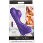 INMI Ride N' Grind 10X Rechargeable Waterproof Silicone Vibrating Grinder With Remote - Purple