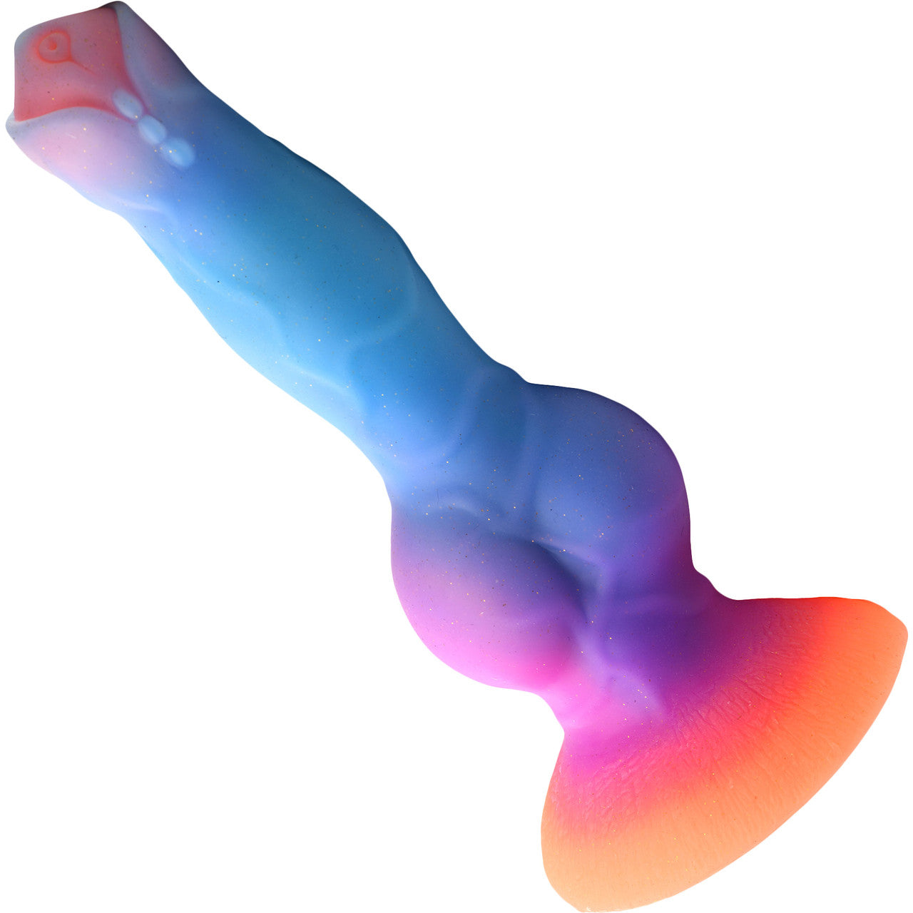 Space Cock Glow-in-The-Dark Alien 8.5" Silicone Suction Cup Dildo By Creature Cocks