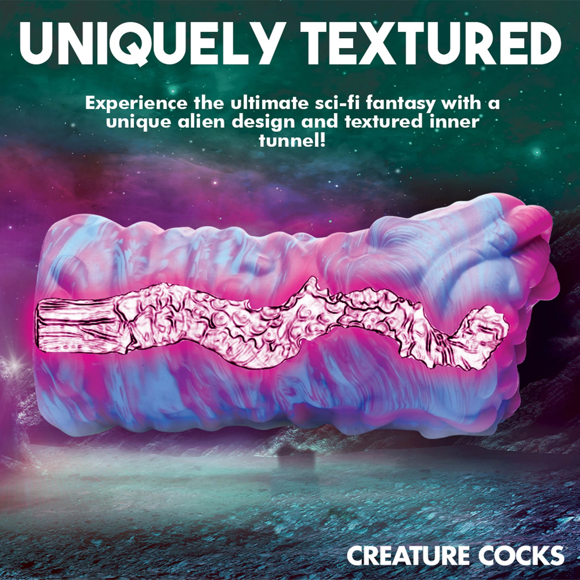 Cyclone Silicone Squishy Alien Vagina Stroker By Creature Cocks