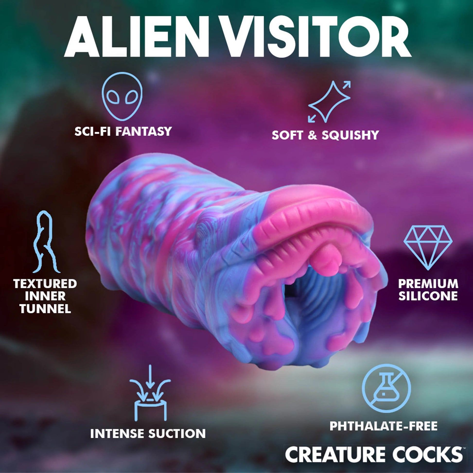 Cyclone Silicone Squishy Alien Vagina Stroker By Creature Cocks