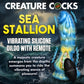 Sea Stallion 8.25" Rechargeable Vibrating Silicone Suction Cup Dildo With Remote By Creature Cocks