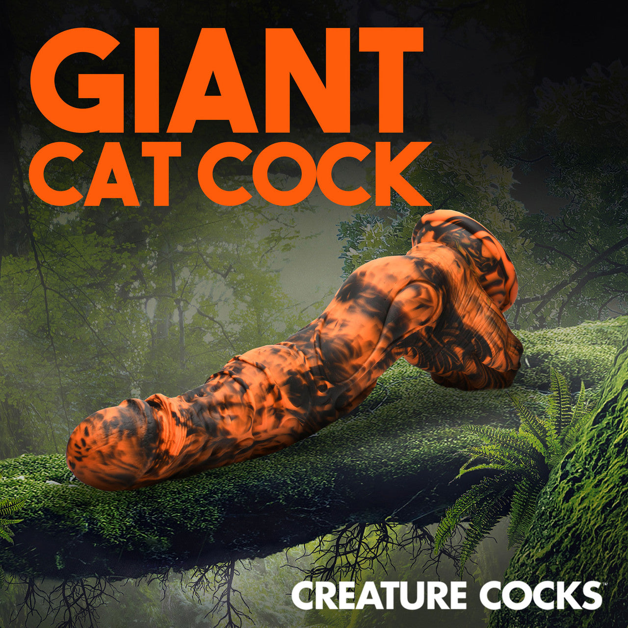 Sabertooth 11" Silicone Suction Cup Dildo With Balls By Creature Cocks