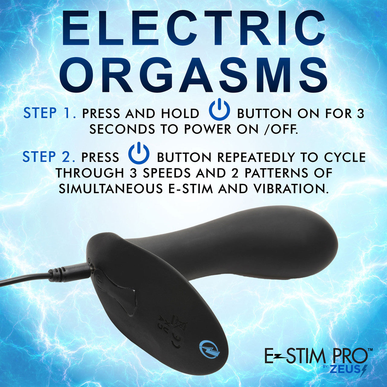 Zeus E-Stim Pro Panty Vibe Rechargeable Silicone G-Spot Vibrator With Remote