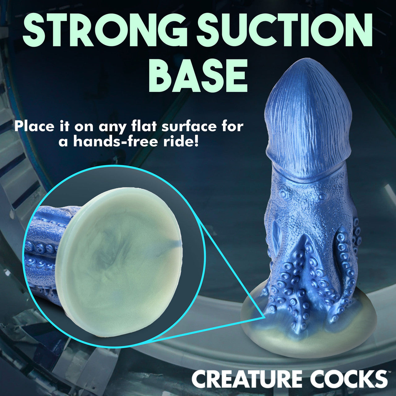 Cocktopus Octopus 8" Silicone Suction Cup Dildo By Creature Cocks