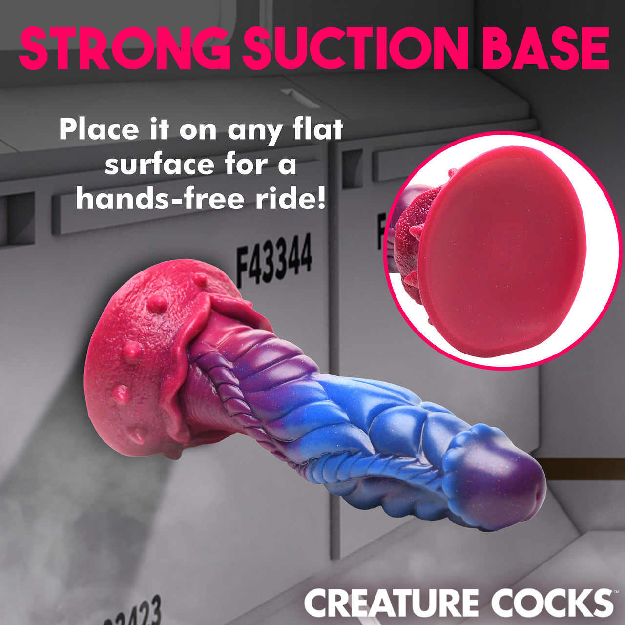 Intruder Alien 9" Silicone Suction Cup Dildo By Creature Cocks