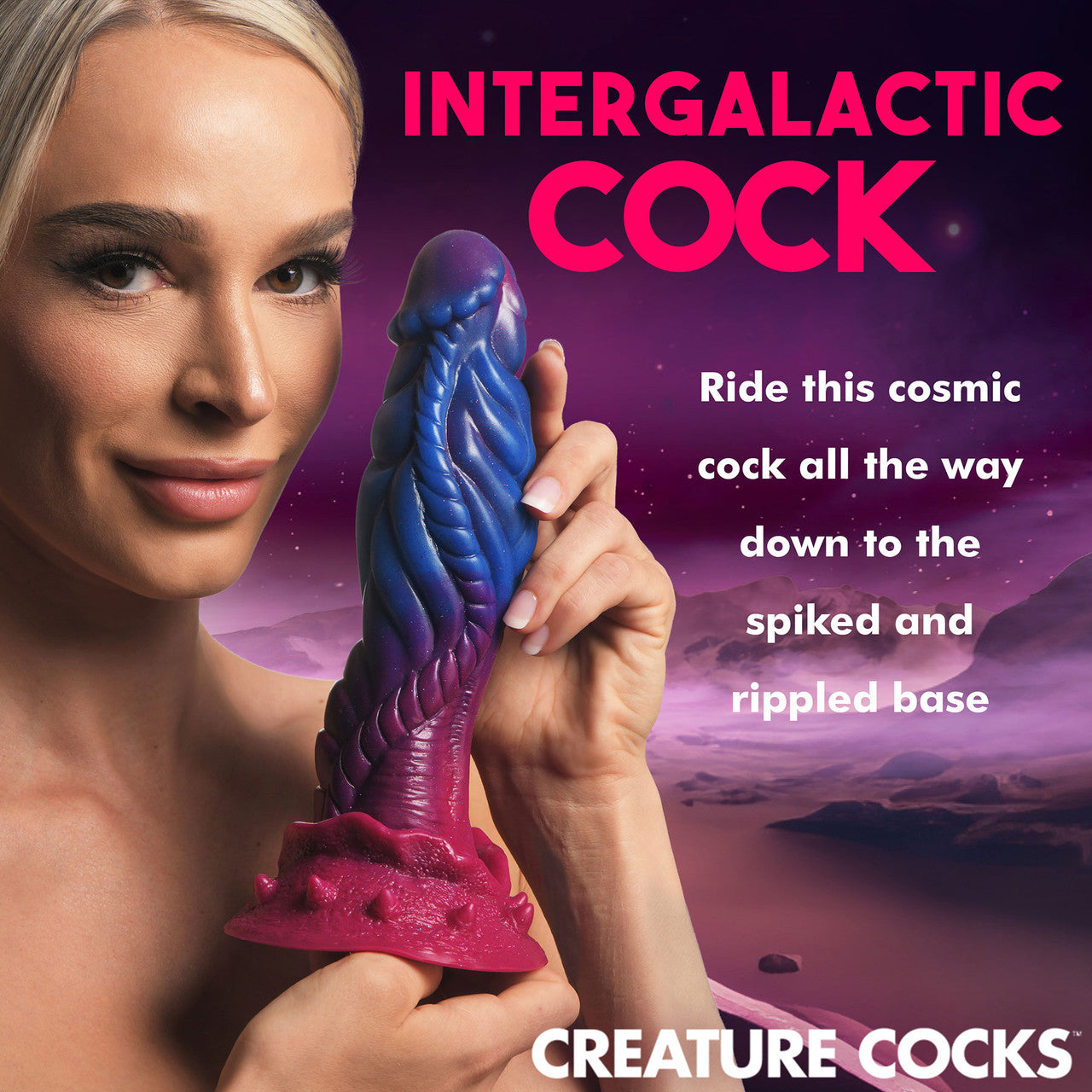 Intruder Alien 9" Silicone Suction Cup Dildo By Creature Cocks