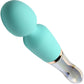 Prisms Vibra-Glass 10X Turquoise Rechargeable Silicone & Glass Dual Ended Wand Style Vibrator