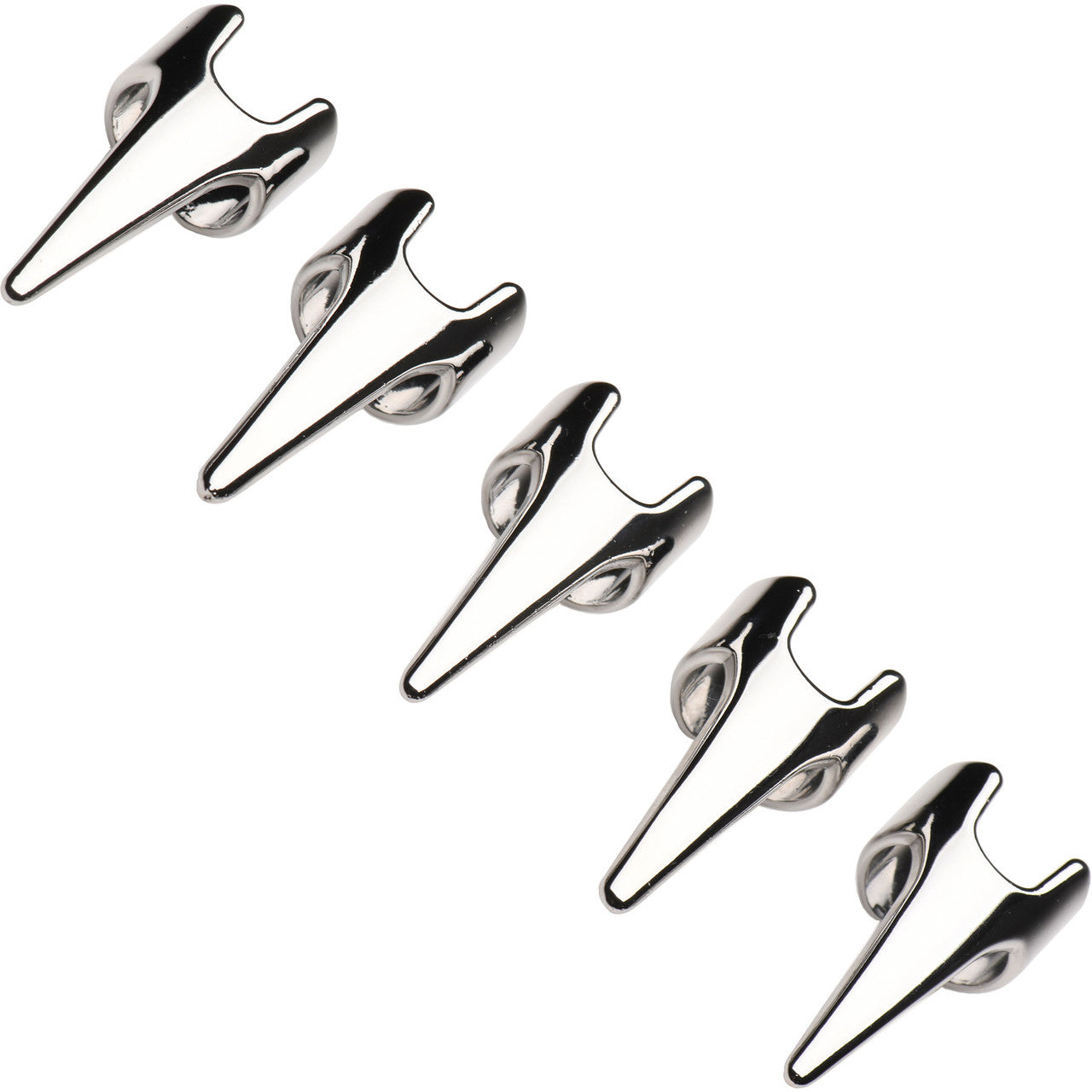 Master Series Clawed 5-Piece Sensational Fingertip Play Rings - Stainless Steel