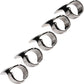 Master Series Clawed 5-Piece Sensational Fingertip Play Rings - Stainless Steel