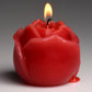 Master Series Flaming Rose Red Drip Candle