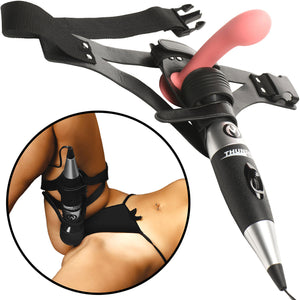 Master Series Thunder Strap Wand Thigh Harness With O-Ring