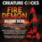 Fire Demon Monster 8.5" Silicone Suction Cup Dildo By Creature Cocks