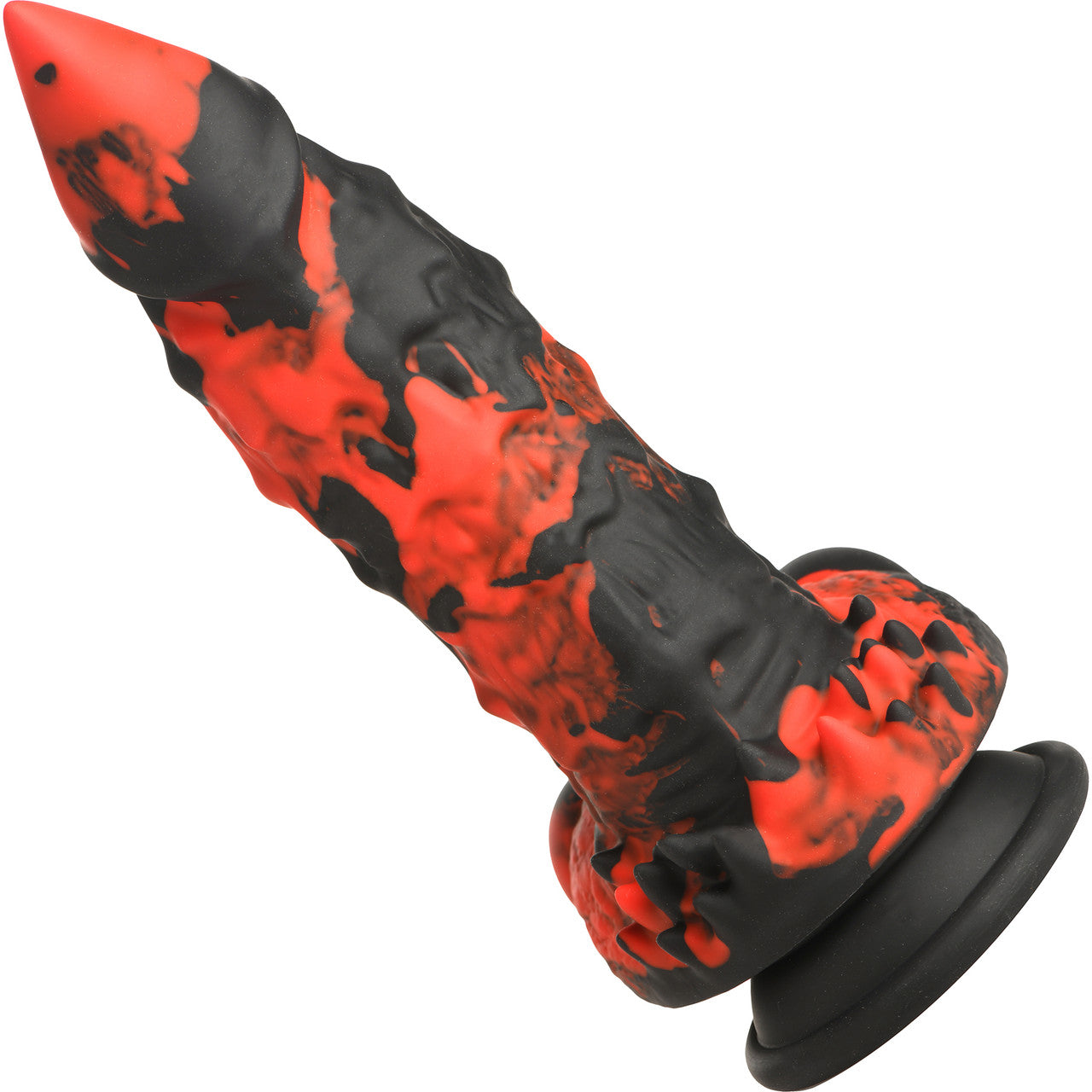 Fire Demon Monster 8.5" Silicone Suction Cup Dildo By Creature Cocks