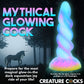 Moon Rider Glow In The Dark Unicorn 8" Silicone Suction Cup Dildo By Creature Cocks