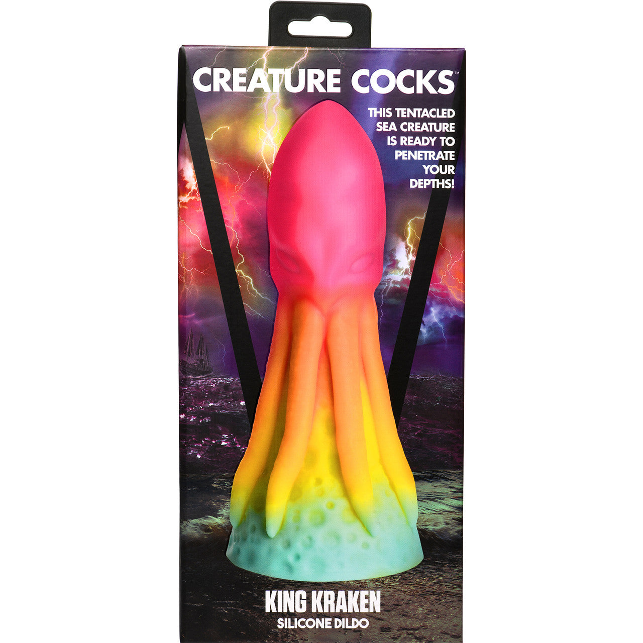 King Kraken 8" Silicone Suction Cup Dildo By Creature Cocks